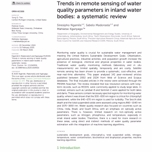 Trends in remote sensing of water quality parameters in inland water bodies: a systematic review